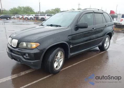 2005 BMW X5 4.4I from USA, damaged, VIN 5UXFB53555LV20384